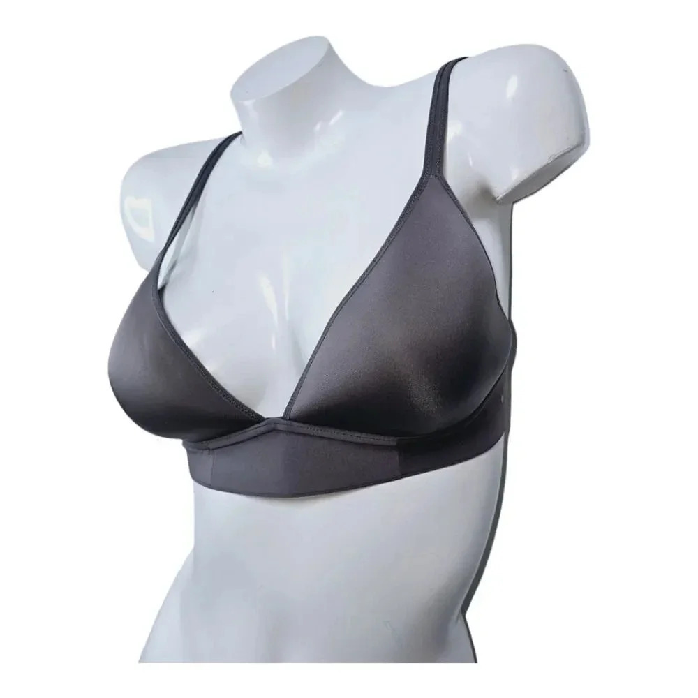 Aerie 36B neoprene like dove grey bra